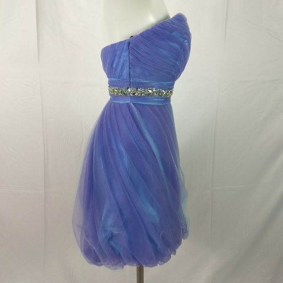 Alyce B'dazzle Size 2 Strapless Cocktail Dress New - Picture 8 of 8